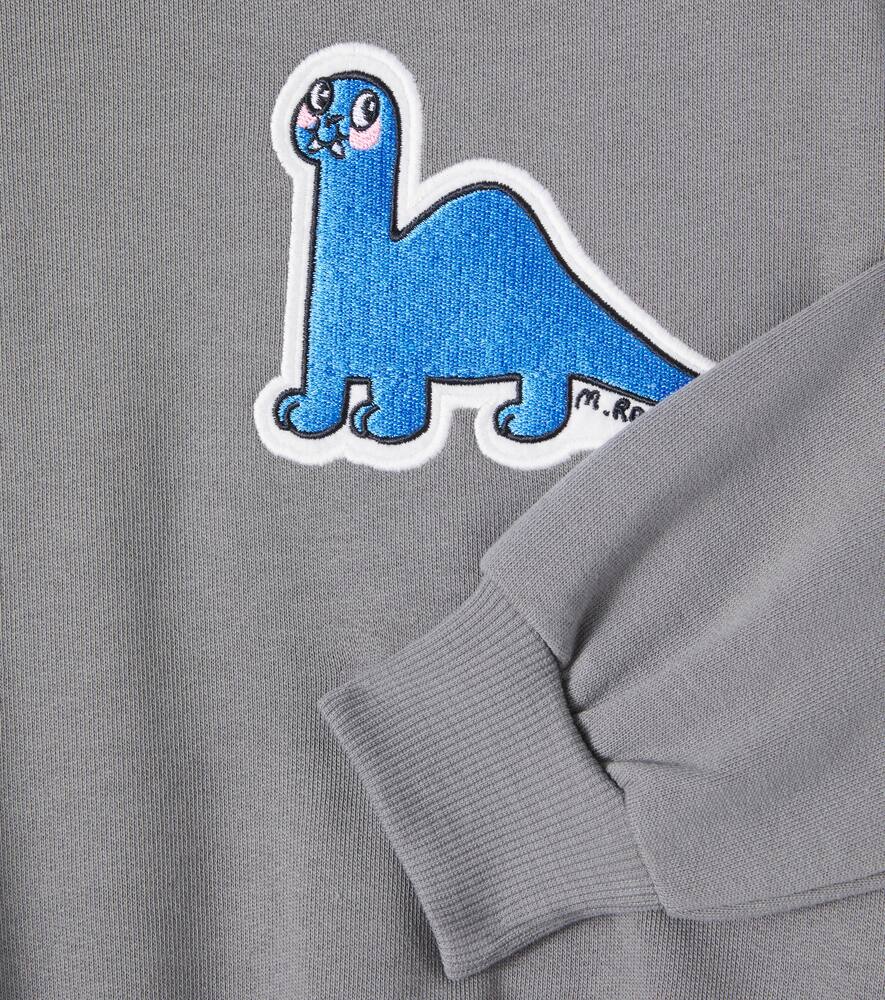 Mini Rodini Dino Cotton Jersey Sweatshirt In Gray