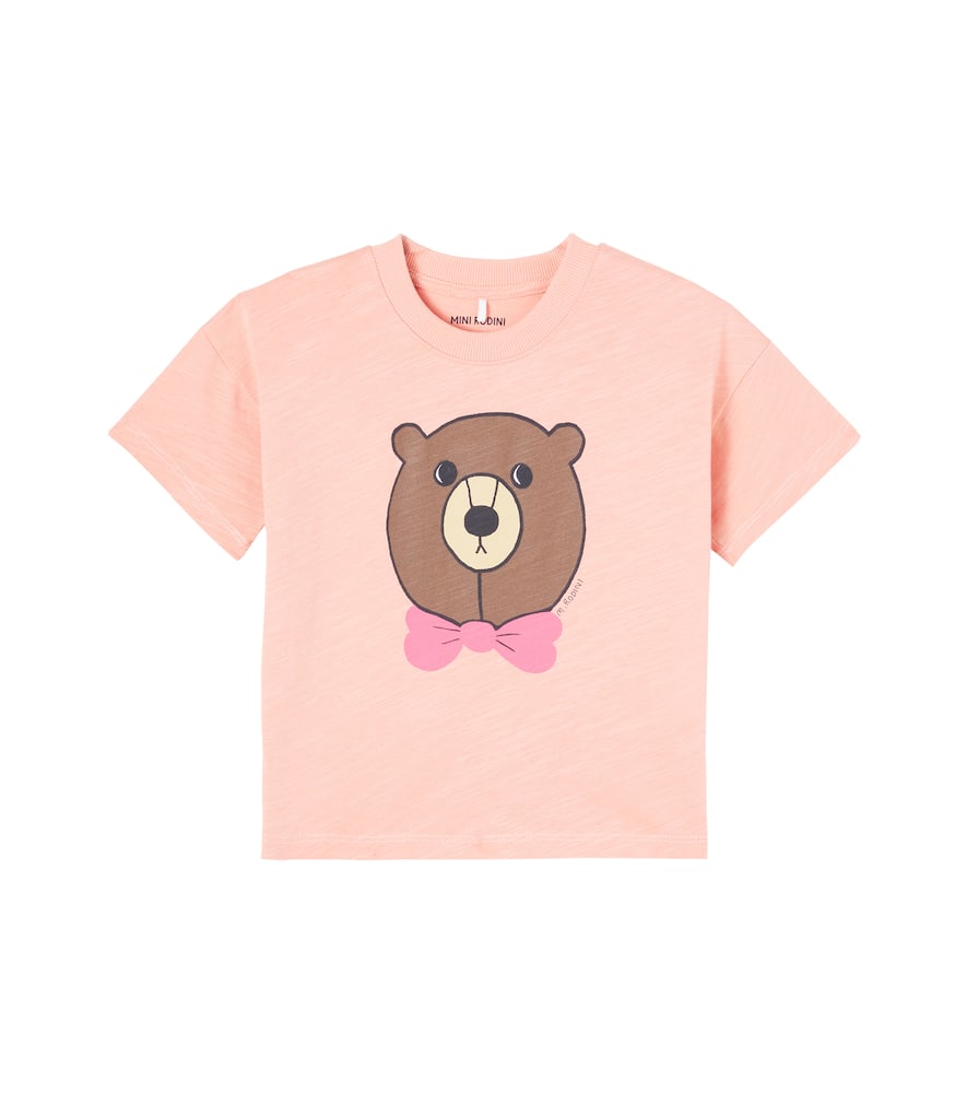 Mini Rodini Kids' Printed Cotton T-shirt In Pink