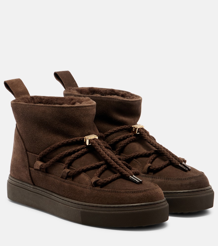 Inuikii Classic Low Suede Snow Boots In Brown