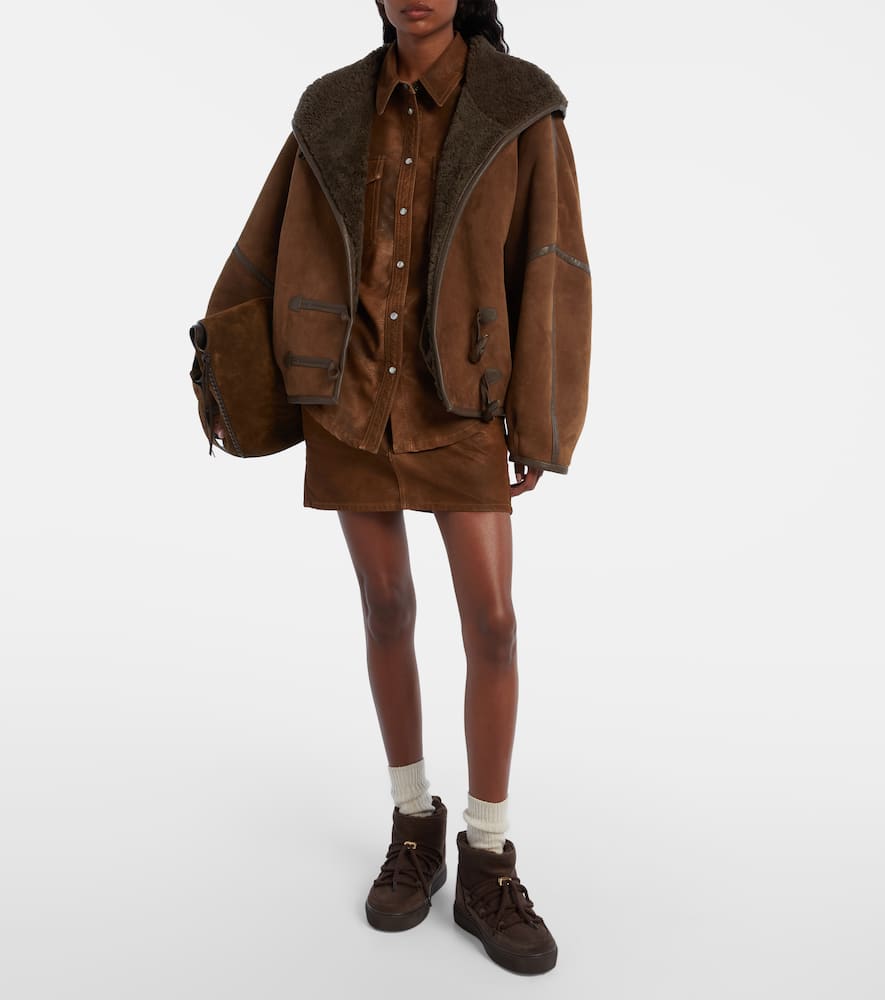 Inuikii Classic Low Suede Snow Boots In Brown