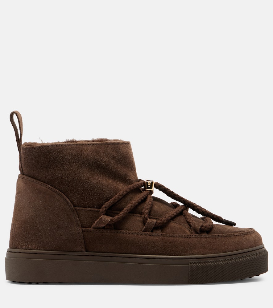 Inuikii Classic Low Suede Snow Boots In Brown
