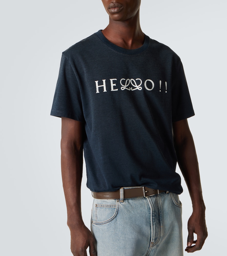  Loewe Loewe Printed Cotton-blend Jersey T-shirt 