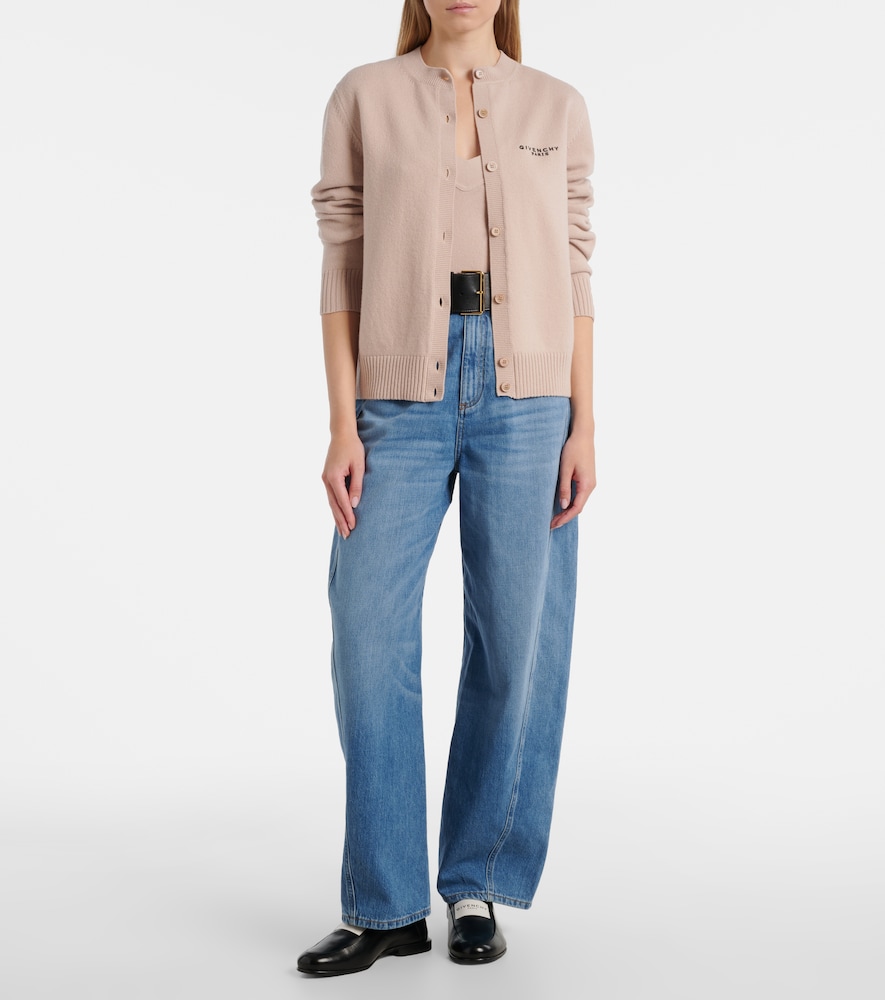  Givenchy Givenchy Cropped Wool And Cashmere Cardigan 