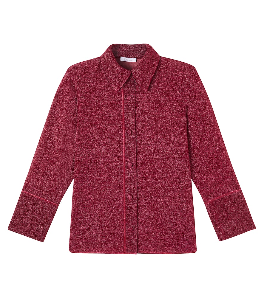 Oseree Oséree Kids Lumière Shirt In Burgundy