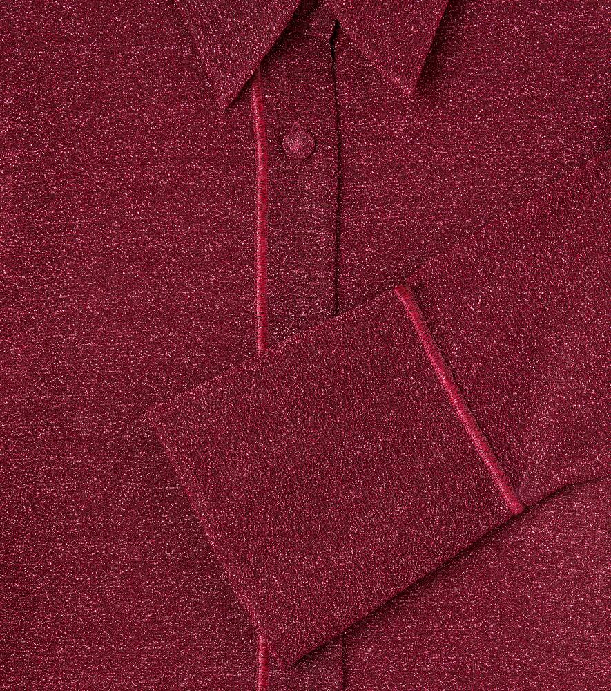 Oseree Oséree Kids Lumière Shirt In Burgundy
