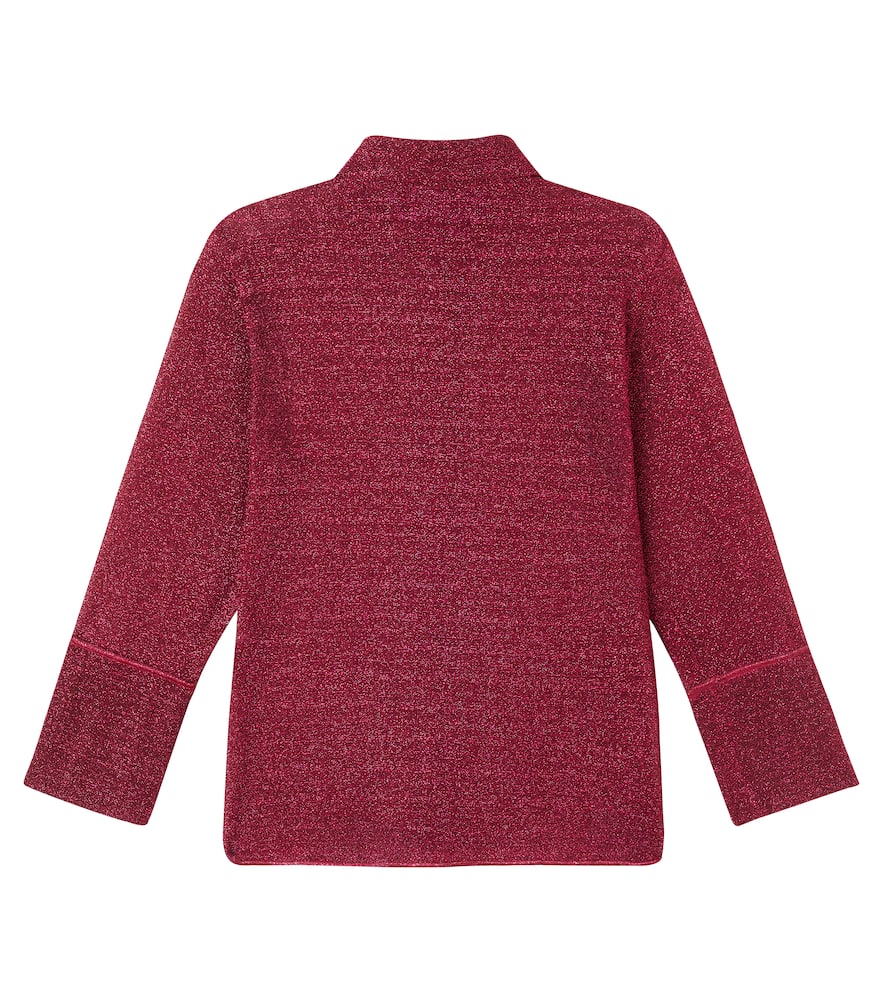 Oseree Oséree Kids Lumière Shirt In Burgundy