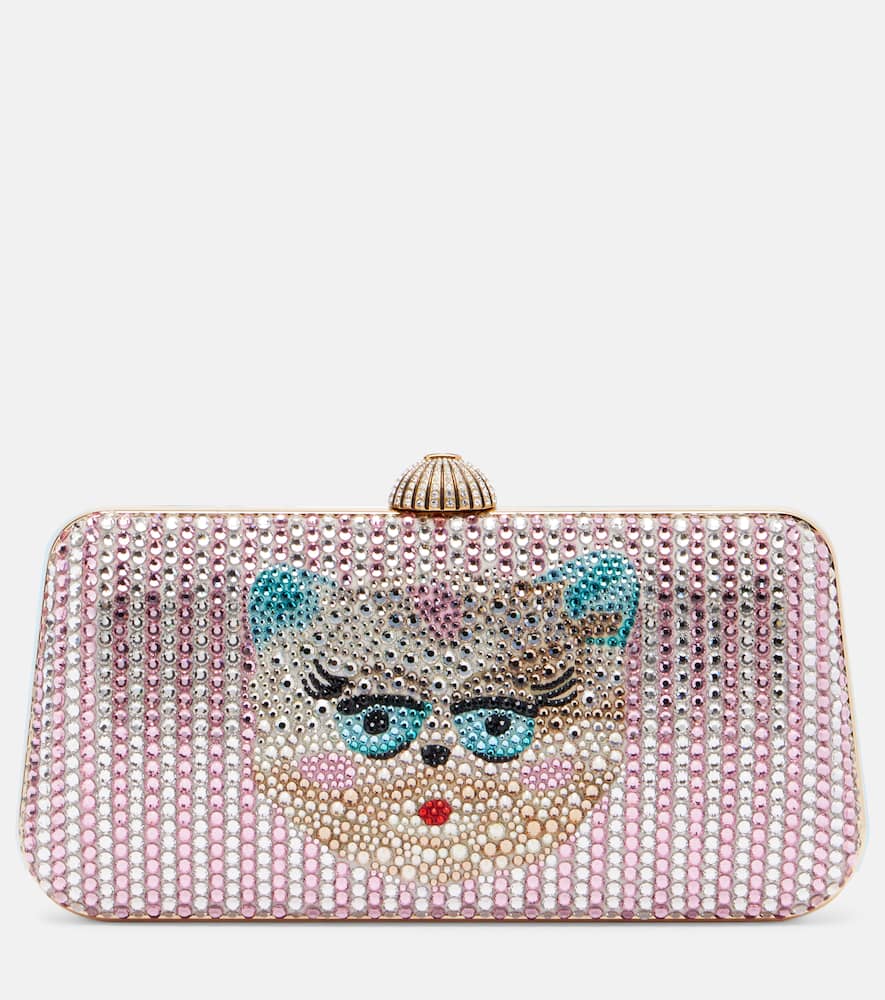Clutch Carry Secrets Cat Mini mit Kristallen