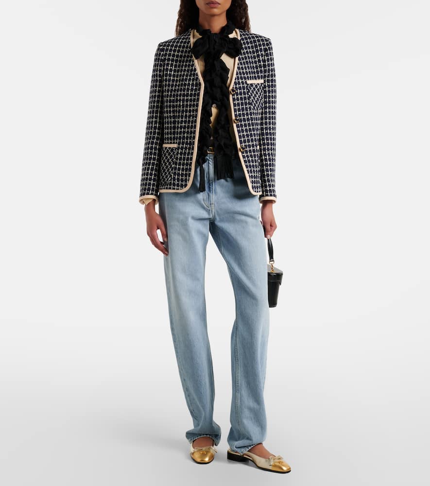 Valentino Garavani Valet Du Roi Vlogo Metallic Leather Slingback Ballerina Flats In Multi