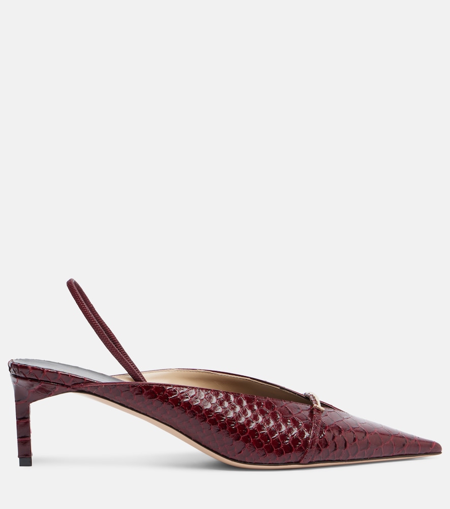  Tom Ford Tom Ford Croc-effect Leather Slingback Pumps 