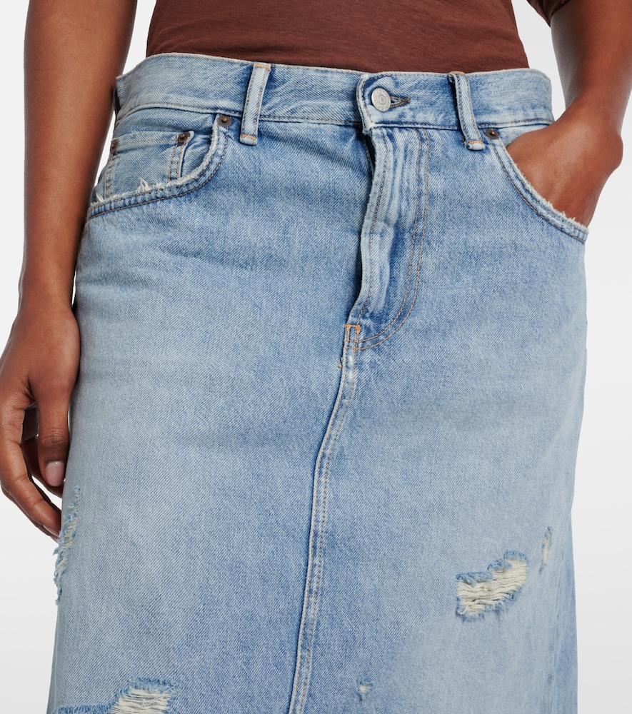  Acne Studios Acne Studios Distressed Layered Wide-leg Jeans 