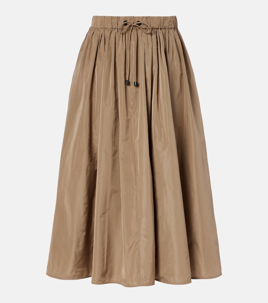 Max Mara Lonza taffeta midi skirt