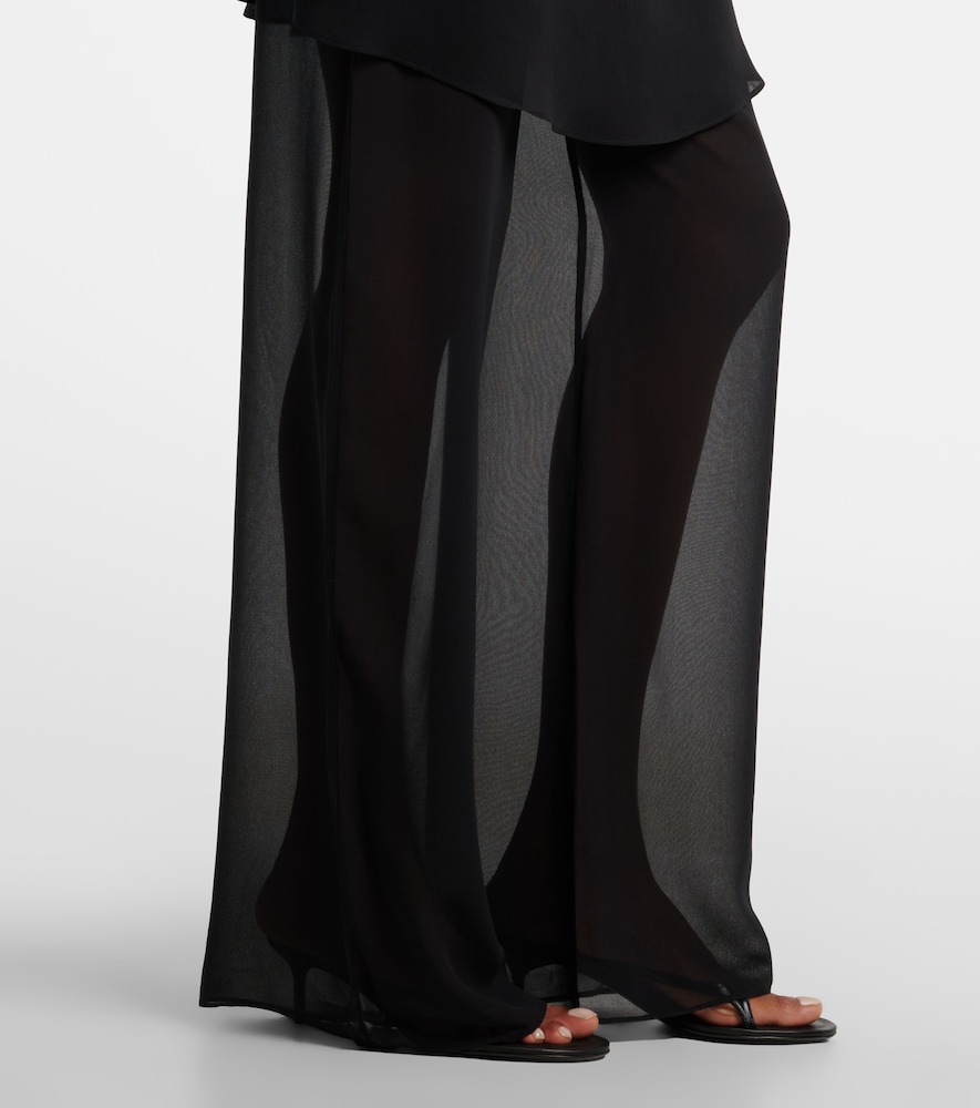  Christopher Esber Christopher Esber Belted Silk Wide-leg Pants 