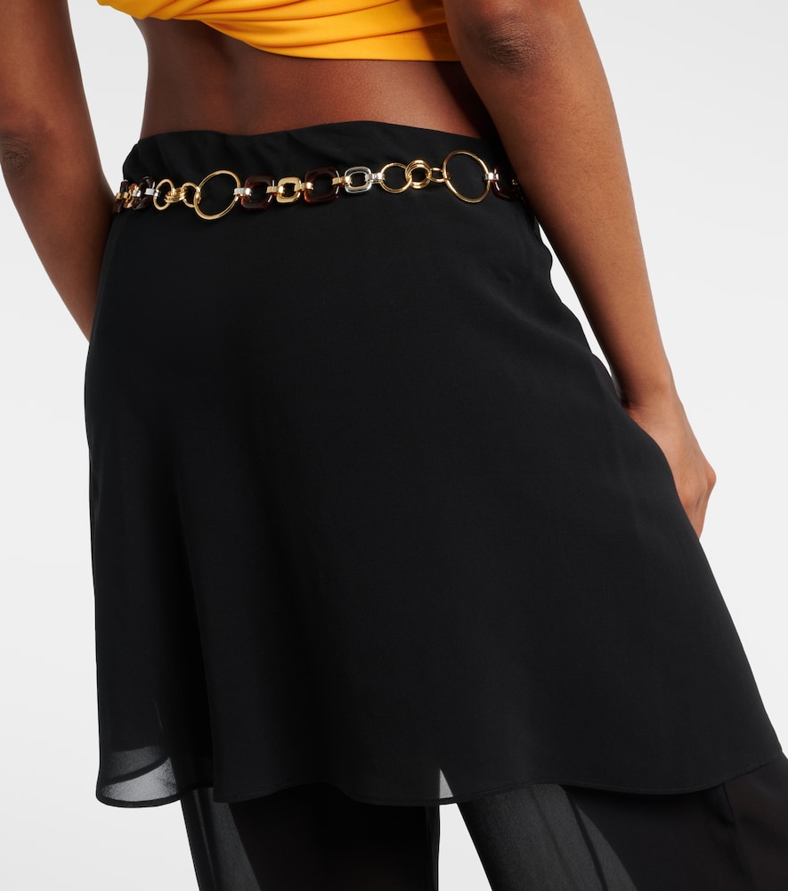  Christopher Esber Christopher Esber Belted Silk Wide-leg Pants 