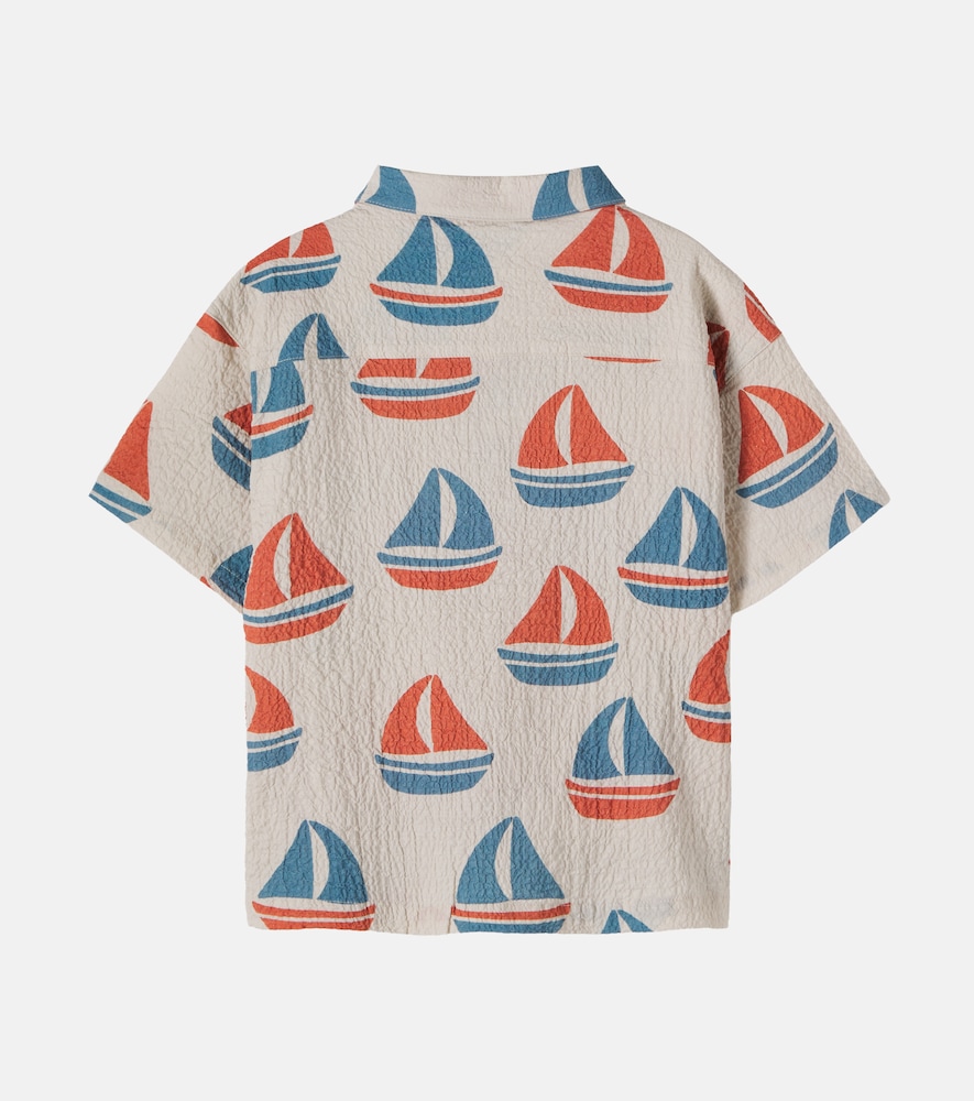  Konges Slojd Konges Slã¸jd Elliot Printed Cotton Seersucker Shirt 