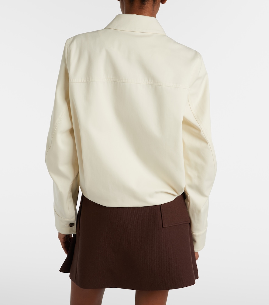  Loewe Loewe Blouson Aus Baumwolle Und Seide 