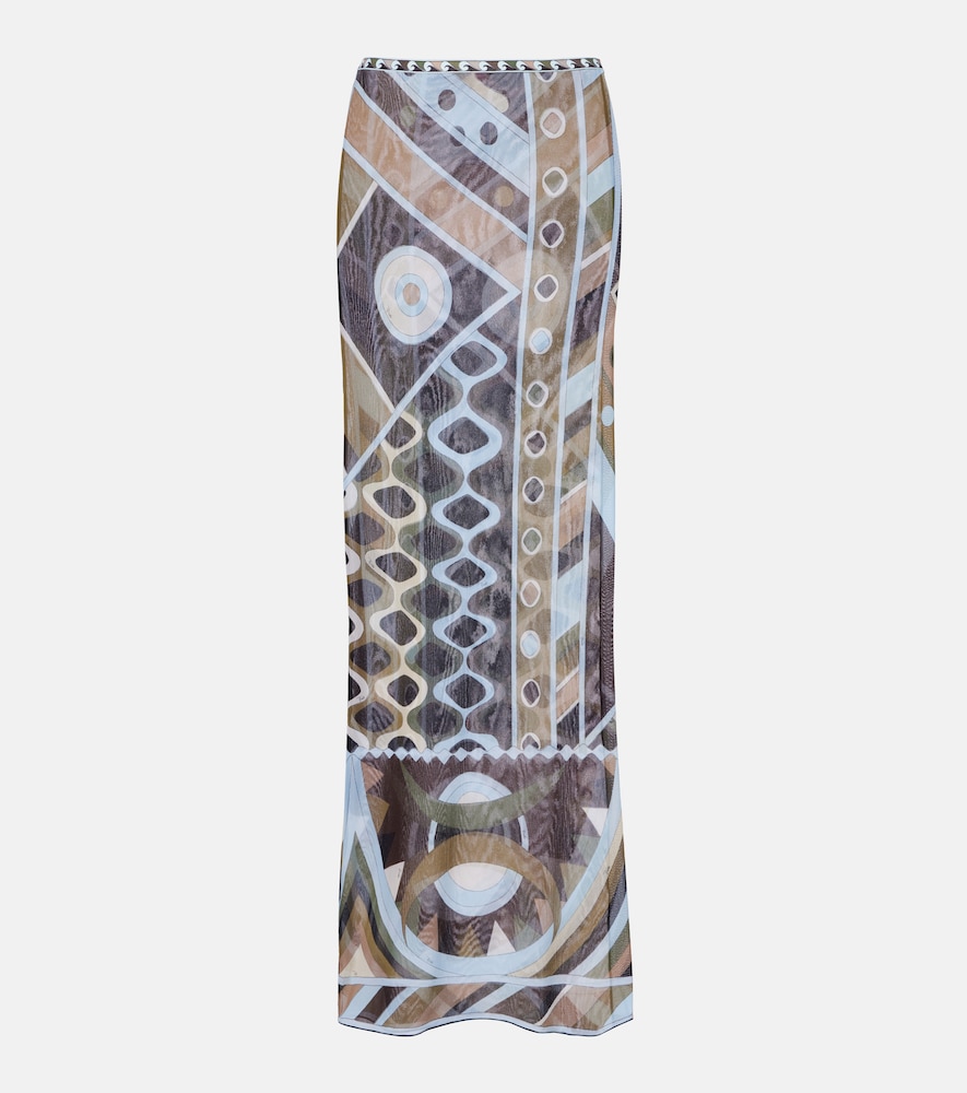 Pucci Vivara tulle maxi skirt
