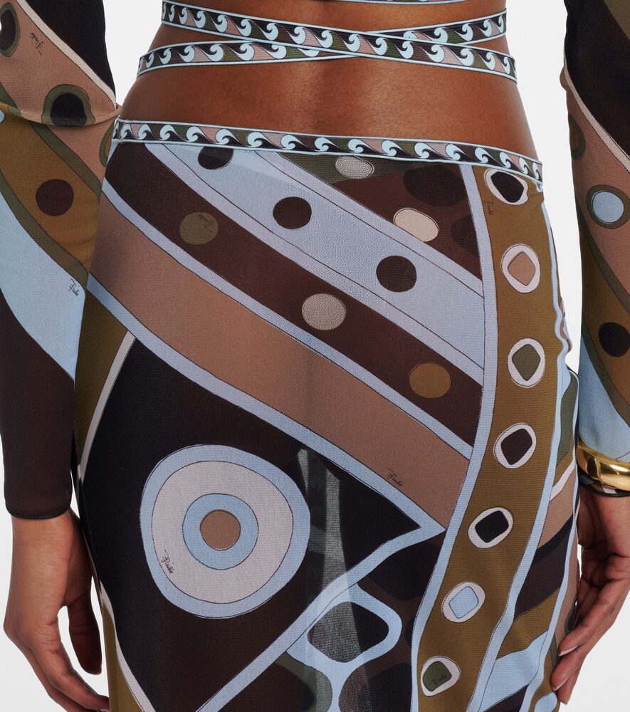  Pucci Pucci Vivara Tulle Maxi Skirt 