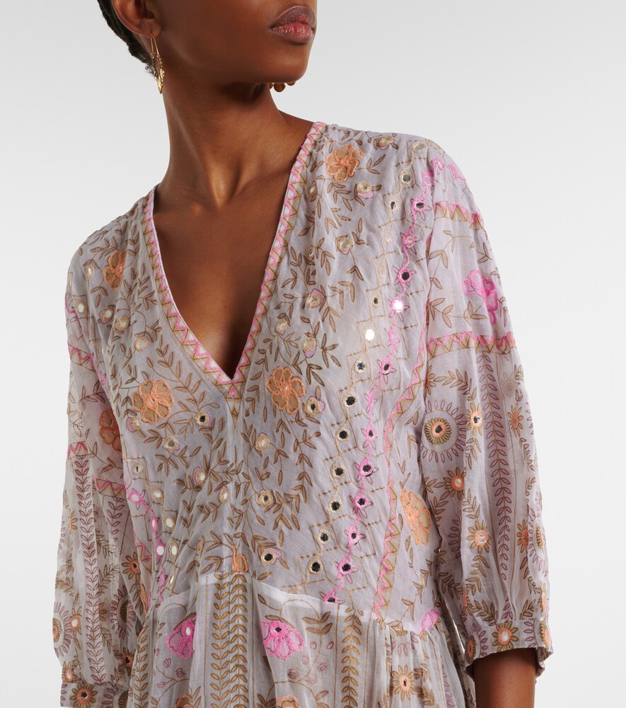  Juliet Dunn Juliet Dunn Verziertes Maxikleid Aus Baumwolle 