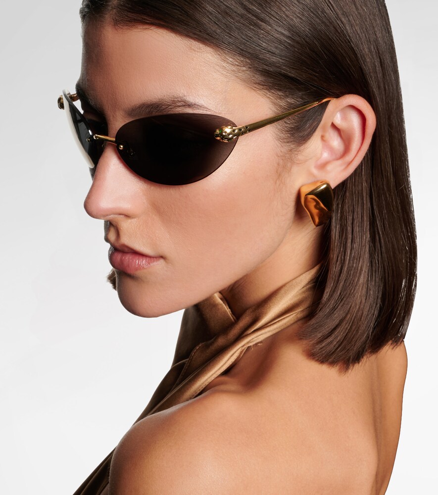  Cartier Eyewear Collection Cartier Eyewear Collection Panthere De Cartier Cat-eye Sunglasses 