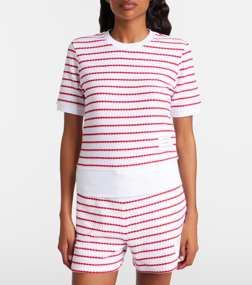  Thom Browne Thom Browne Top De Algodón A Rayas 