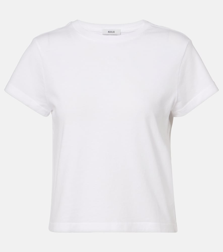 Adine cropped cotton jersey T-shirt