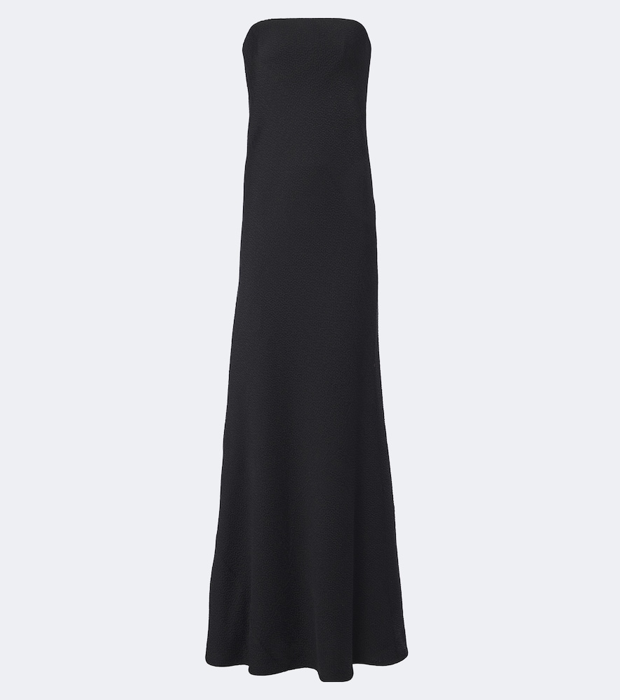 The Row Robe Korisco Aus Seidensatin Einfarbig Damen Schwarz Klein