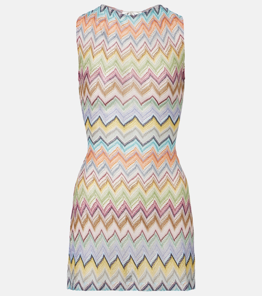 Missoni Women's Multicoloured Zigzag Lame Minidress UK Size 12 - Mytheresa