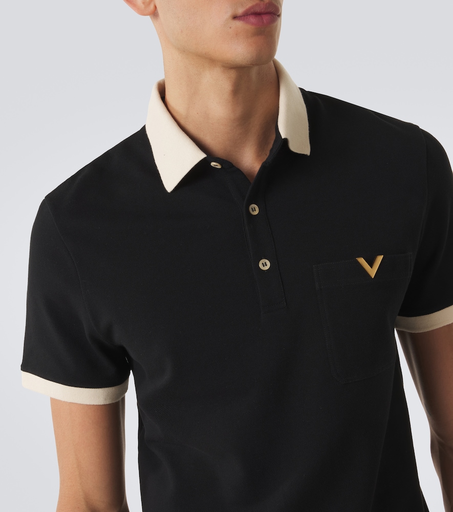 Garavani Vlogo Cotton Piqué Polo Shirt