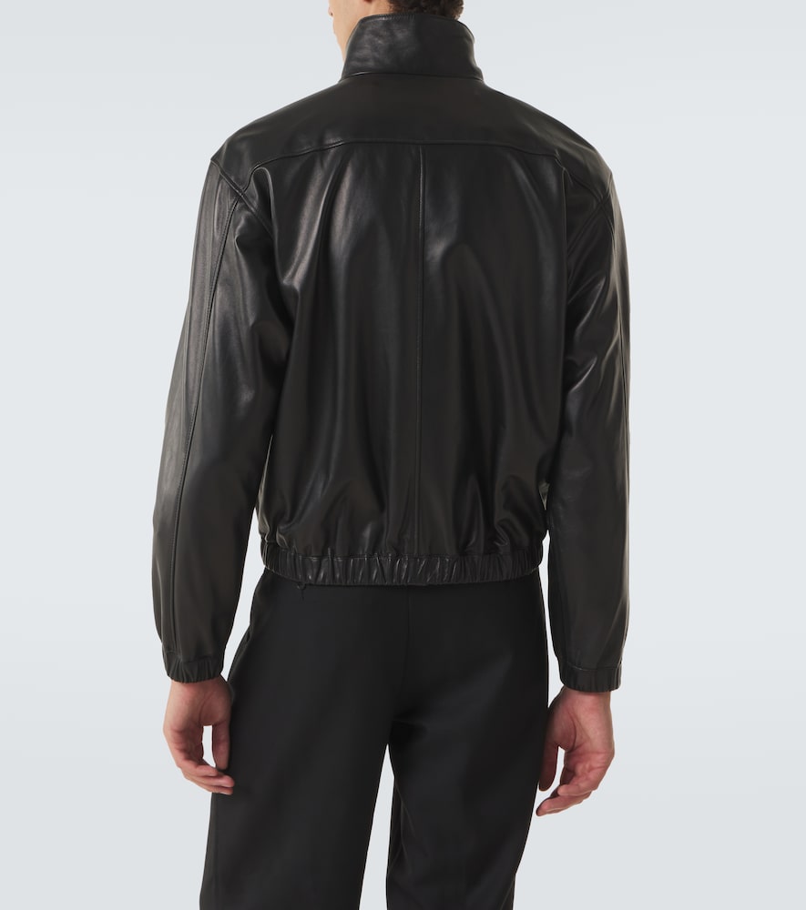 Leather Blouson Jacket