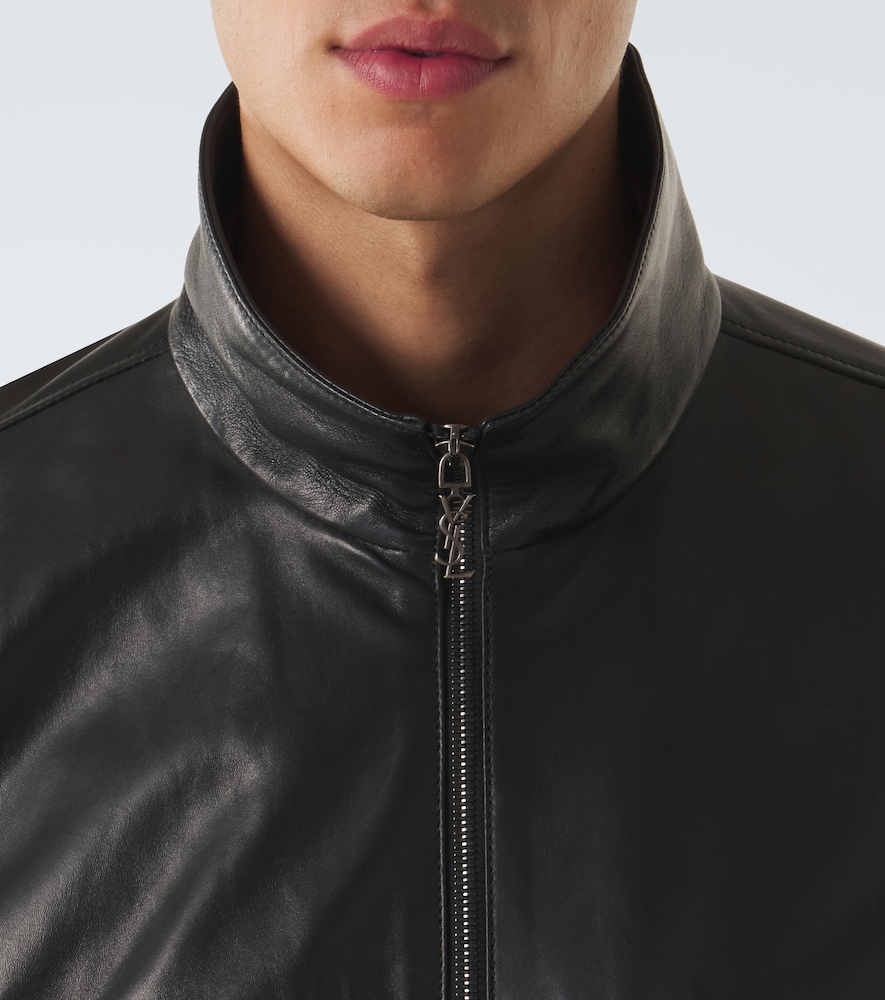 Leather Blouson Jacket