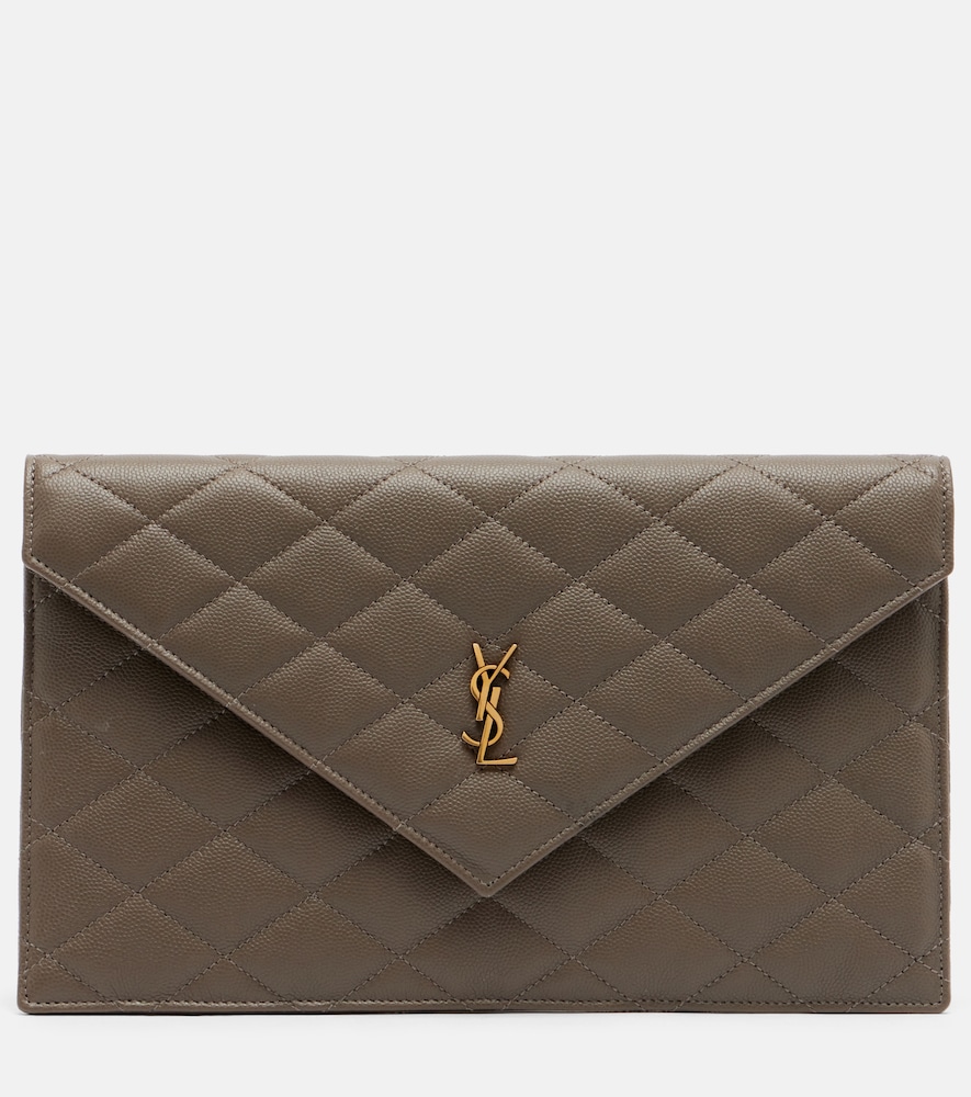 Saint Laurent Paris leather clutch | Thumbnail 7