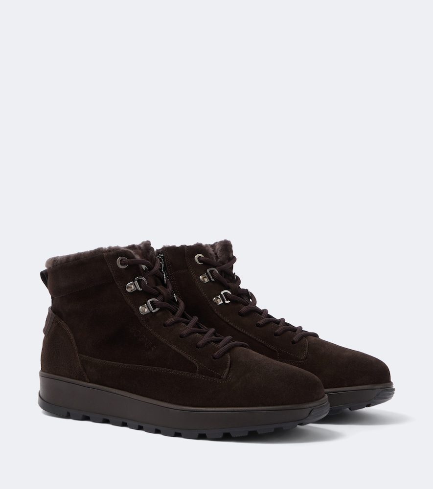 Schnürstiefel Antwerp aus Veloursleder