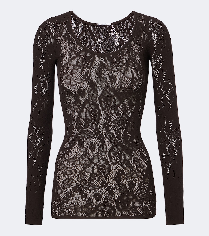 Wolford Top Infinite en dentelle fleurs 225€