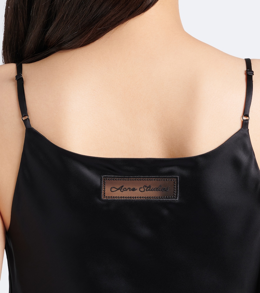 Acne Studios Satin Camisole In Black