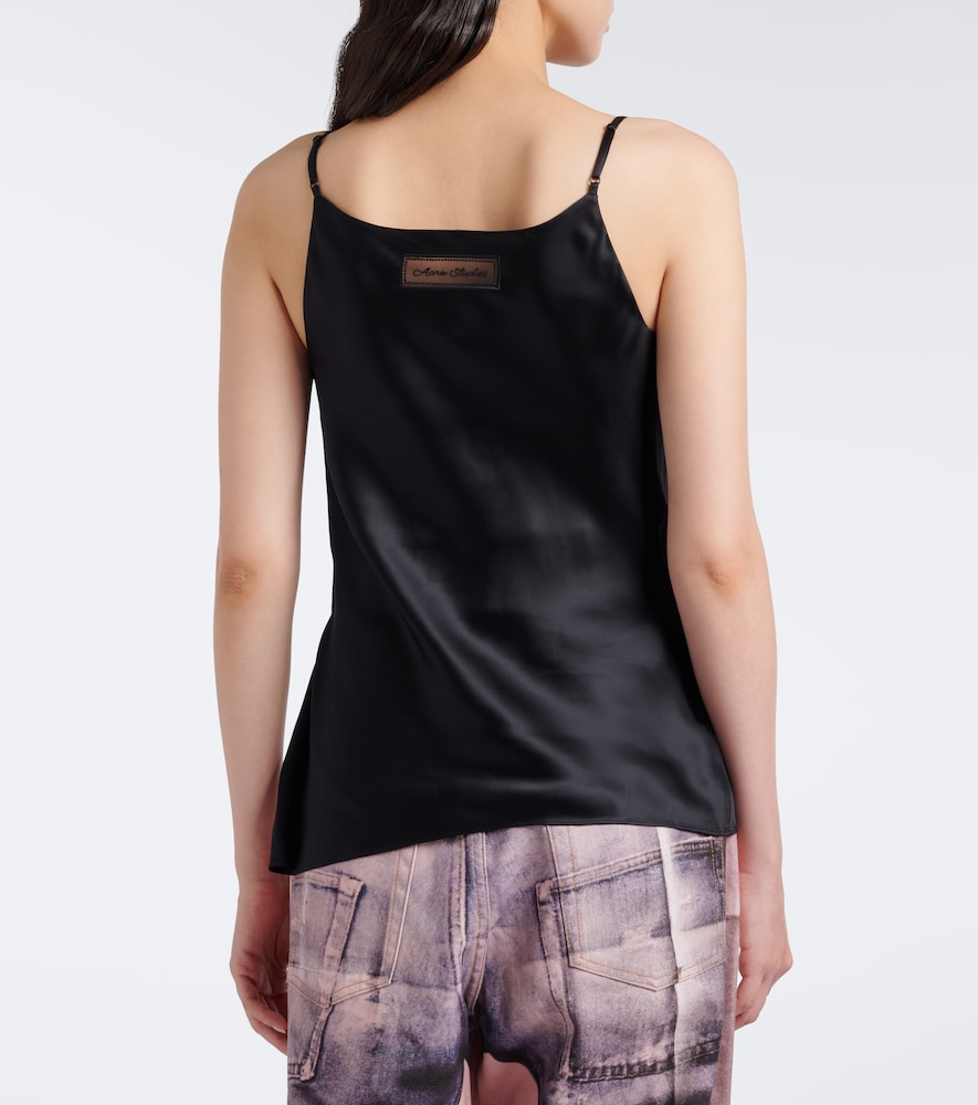 Acne Studios Satin Camisole In Black