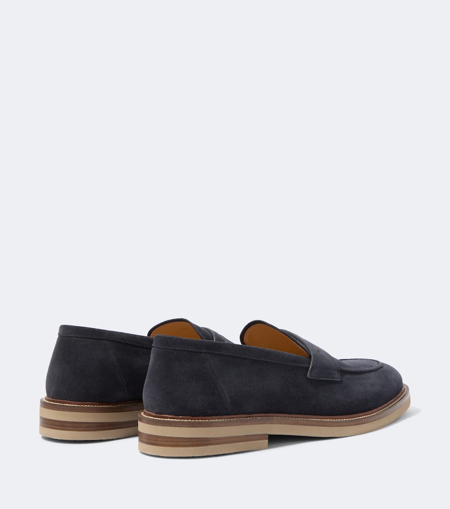 Suede Penny Loafers