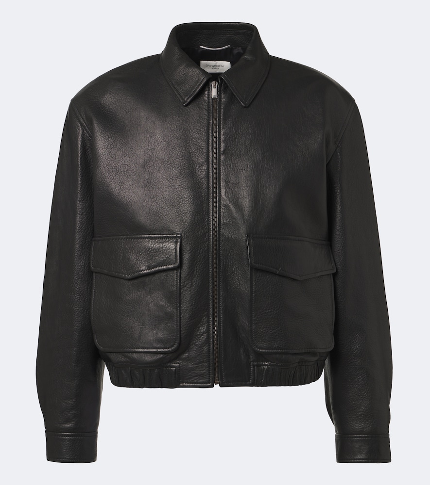Giacca blouson in pelle