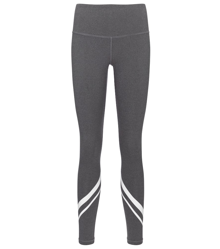 Click to view more detailed imagery on our partner's website Tory Sport Melange Side Pocket Chevron Leggings In Dark Gray