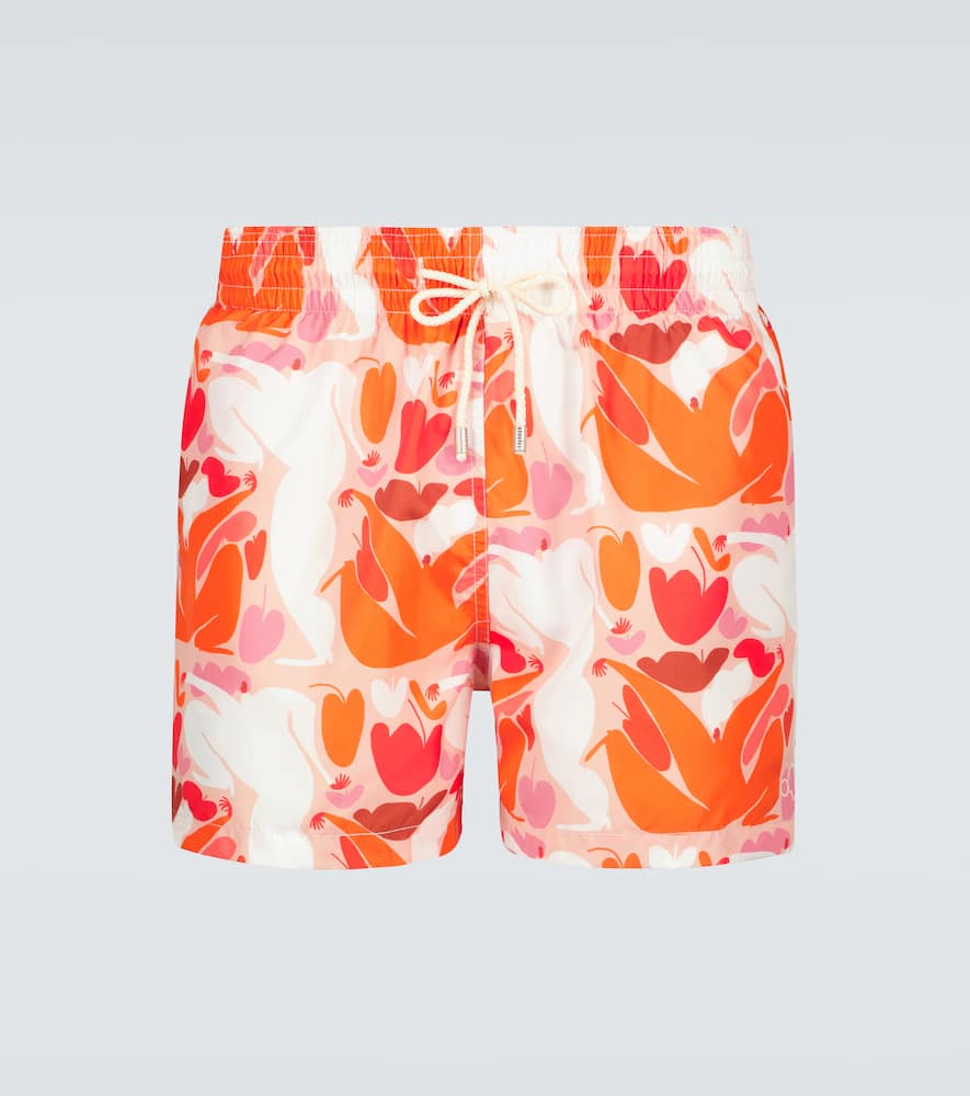 Printed swim trunks