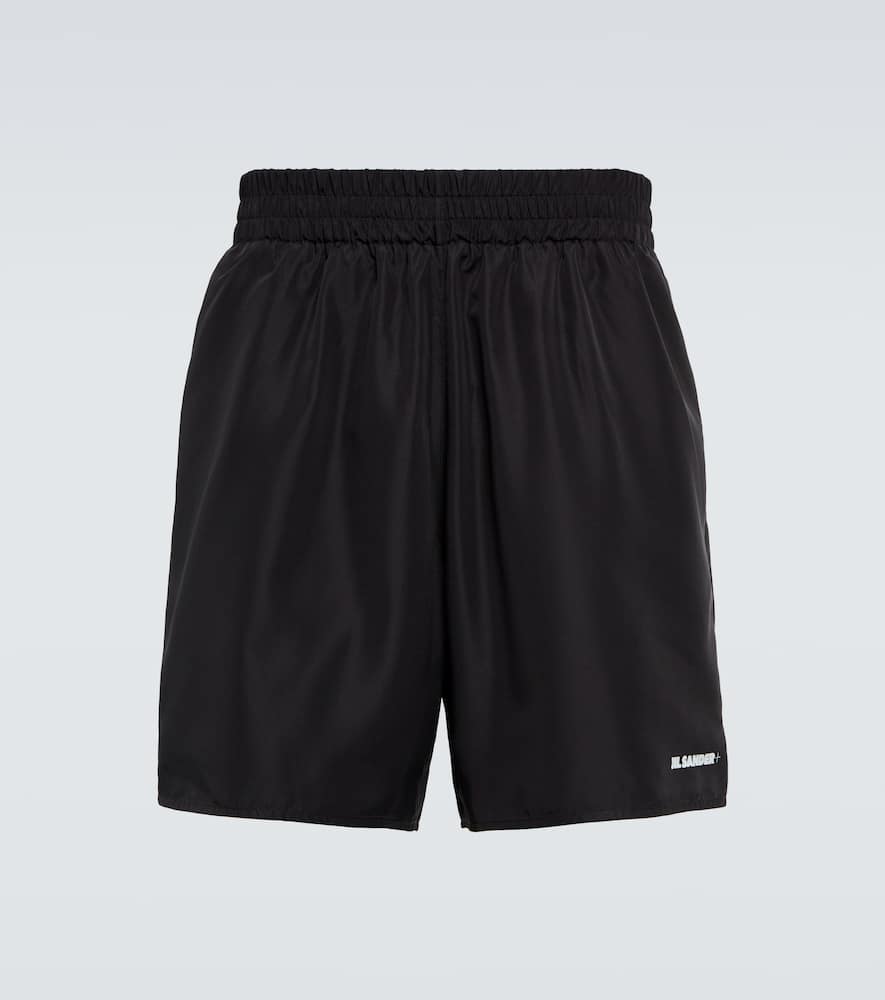 Jil Sander Logo-print Track Shorts In Black