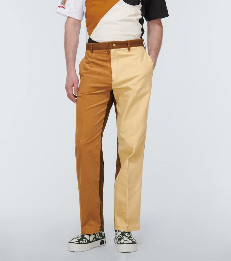 Shop Marni X Carhartt Cotton Pants In Tobacco