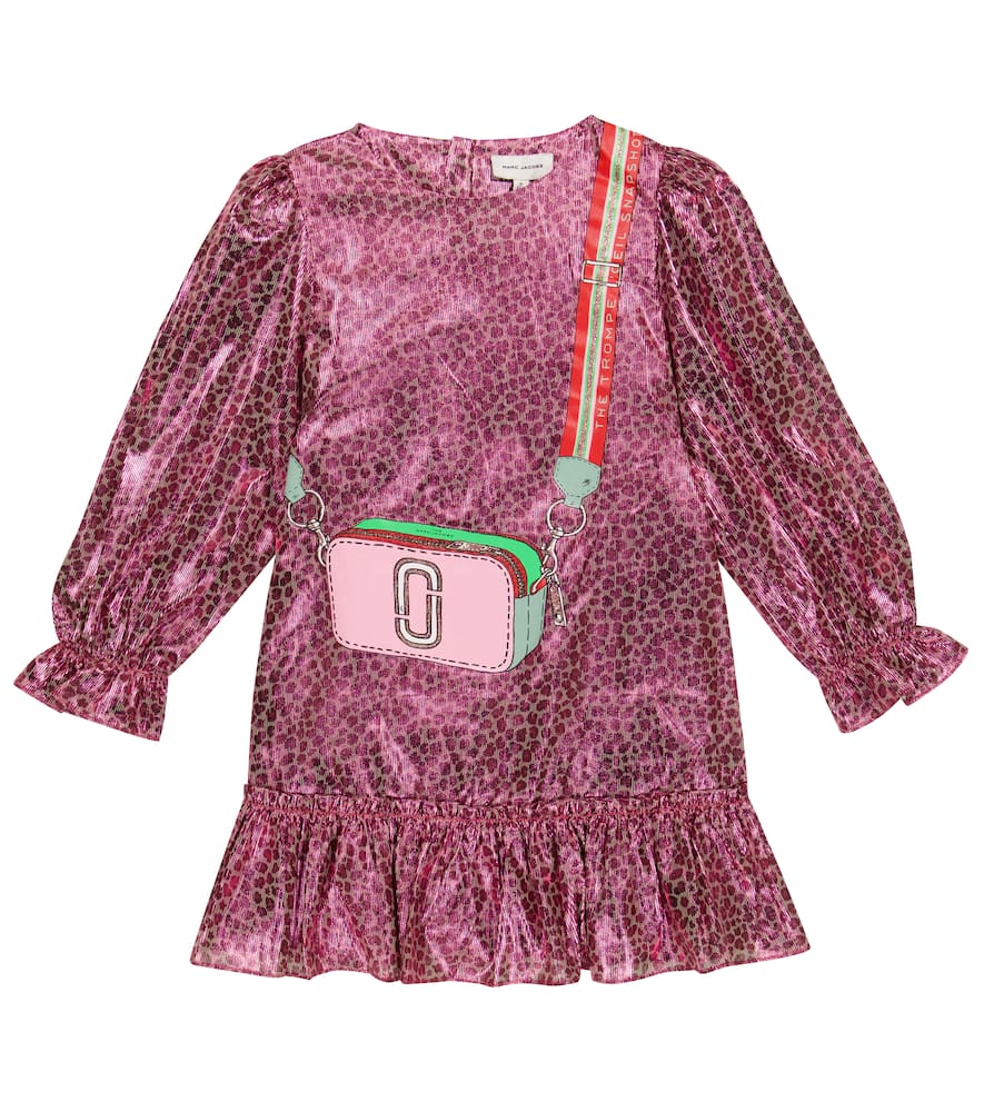 Marc Jacobs Kids Leopard-print lamé dress