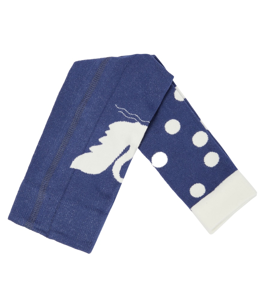 Mini Rodini Baby cotton-blend footless tights