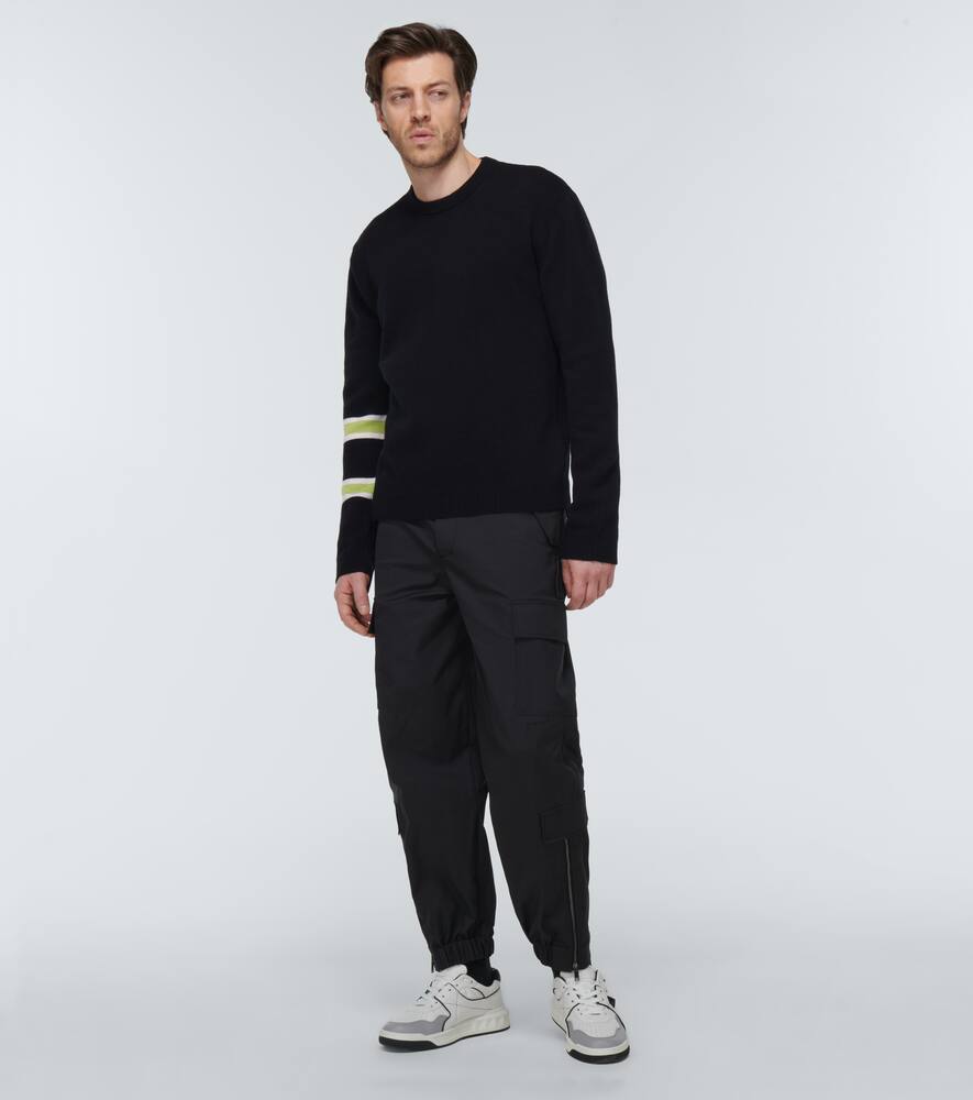 Valentino Vlogo Wool And Cashmere Sweater In Black