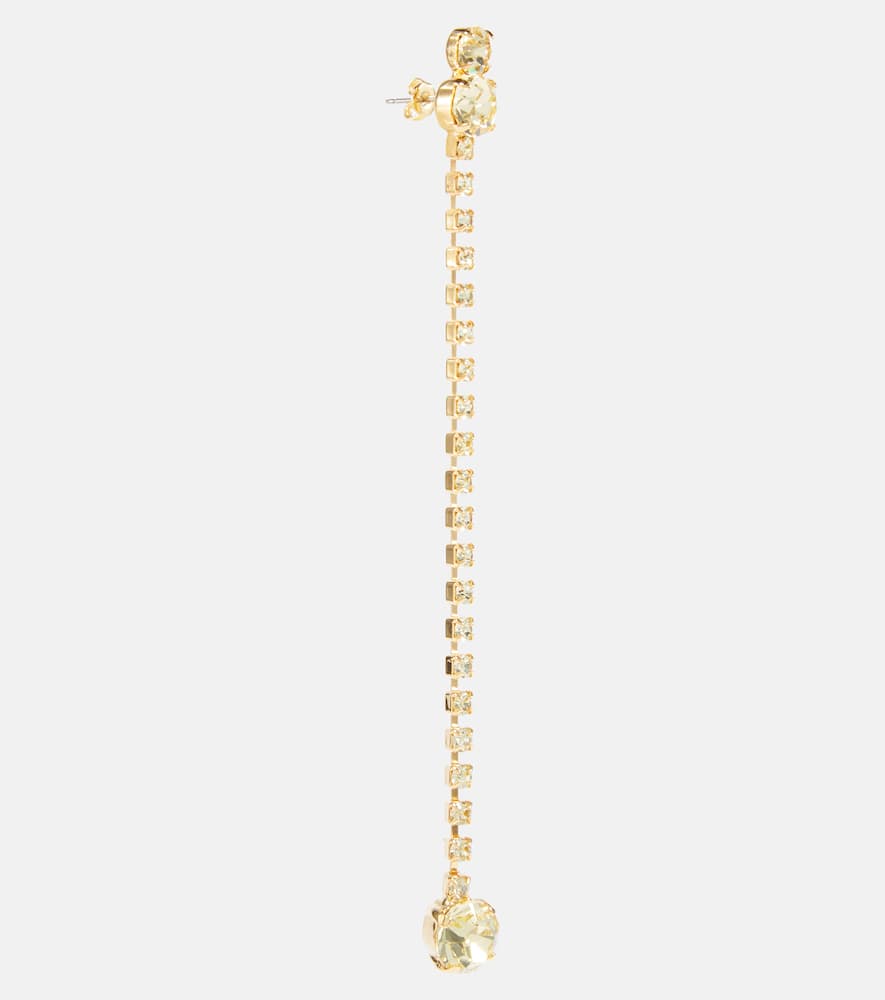 Shop Magda Butrym Crystal-embellished Earrings In Gold