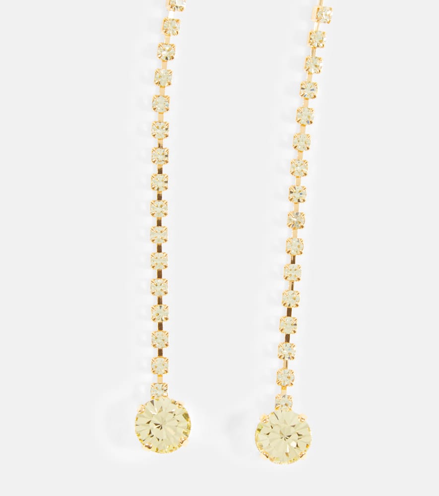 Shop Magda Butrym Crystal-embellished Earrings In Gold