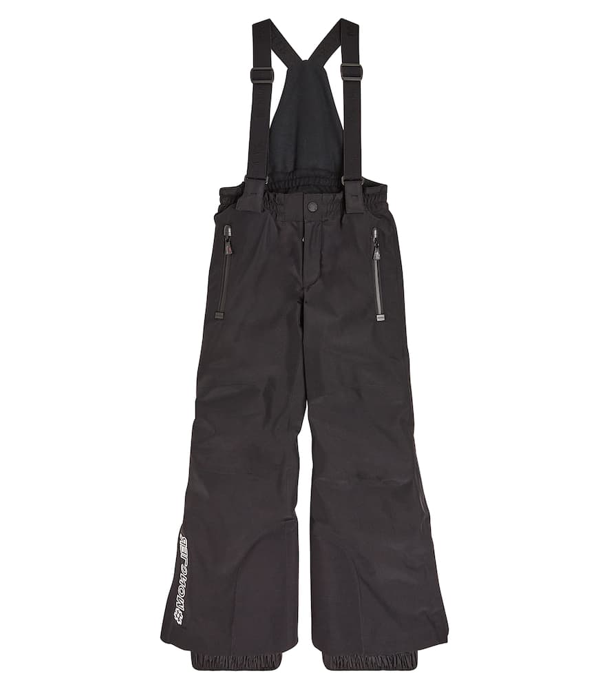 Moncler Kids' Gore-tex 2l Tech Ski Overalls In Black