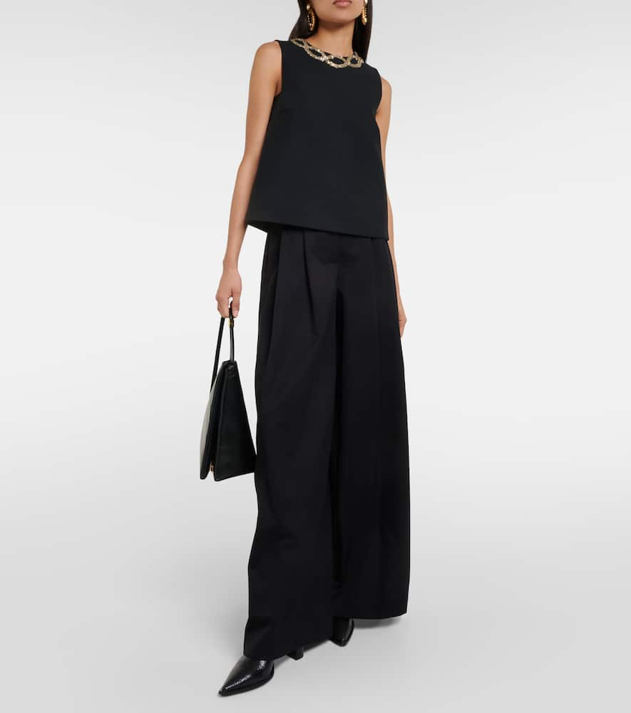 Shop Dorothee Schumacher Embellished Top In Black