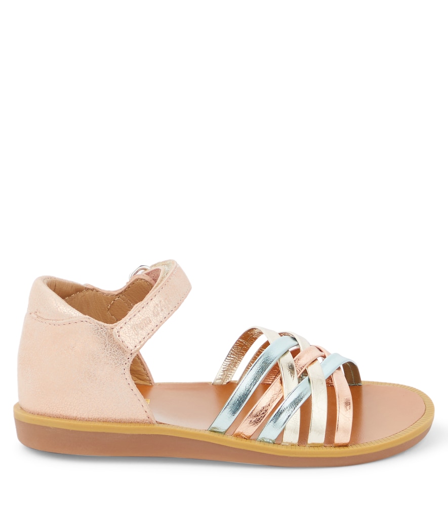  Pom D'api Pom D'api Sandalen Poppy Lux Aus Metallic-leder 