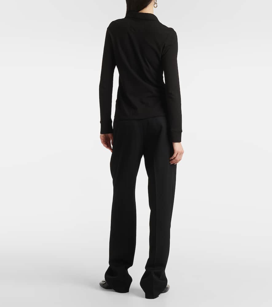 Nili Lotan Liam Cotton Shirt In Black